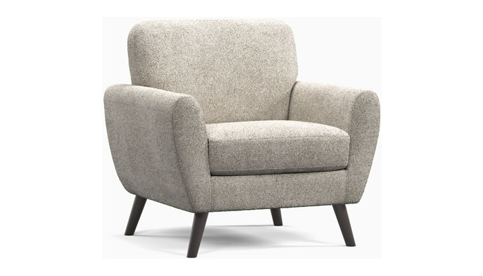 Studio Sits Colt Armchair in luxurious boucle linen grey fabric